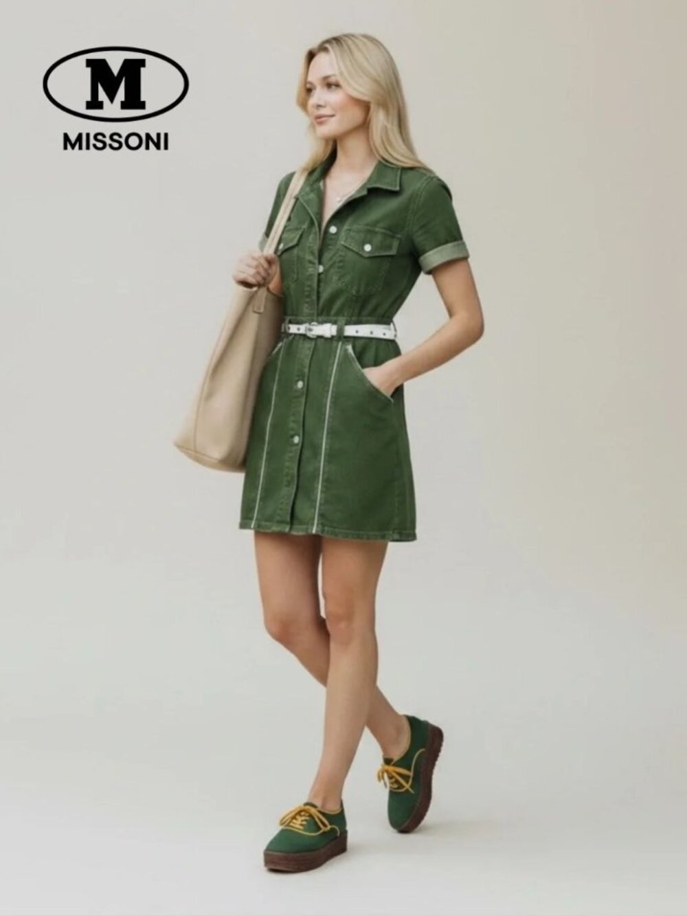 M Missoni Lace-Up Espadrilles